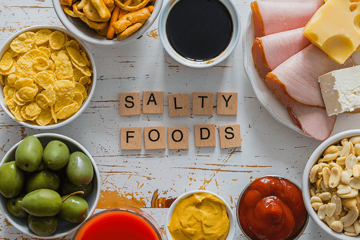 High-Sodium Foods and Salty Snacks