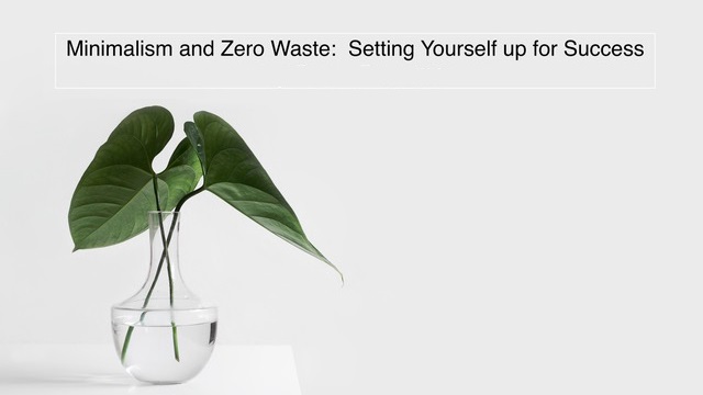 Zero Waste Lifestyle and Minimalism